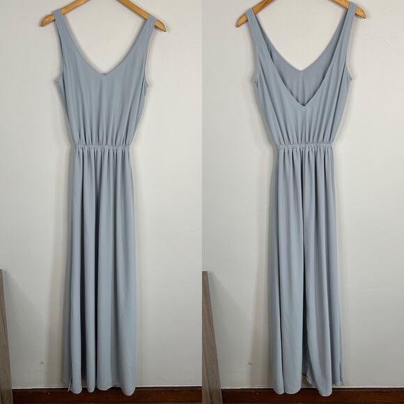 Show Me Your Mumu Kendal Steel Blue Chiffon Maxi Dress - Picture 3 of 7